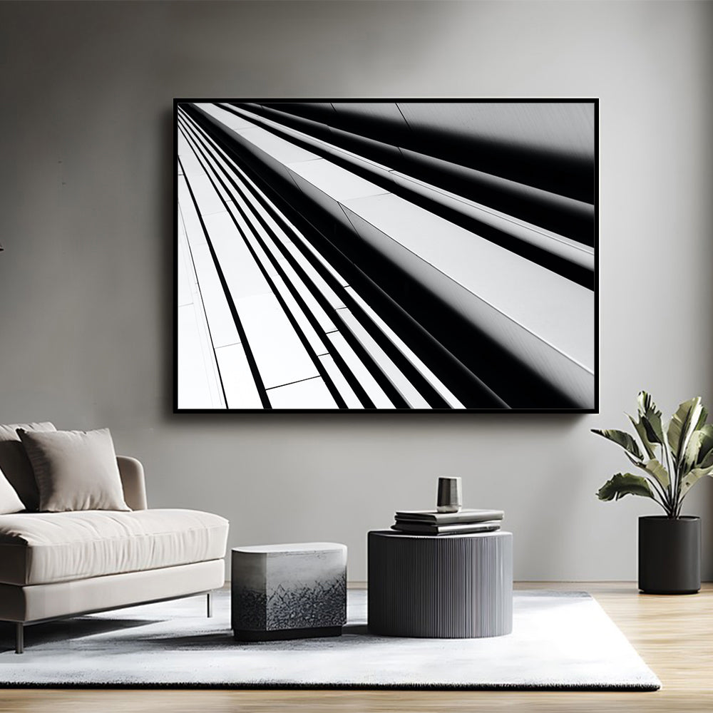 Abstract Linear Canvas Wall Art
