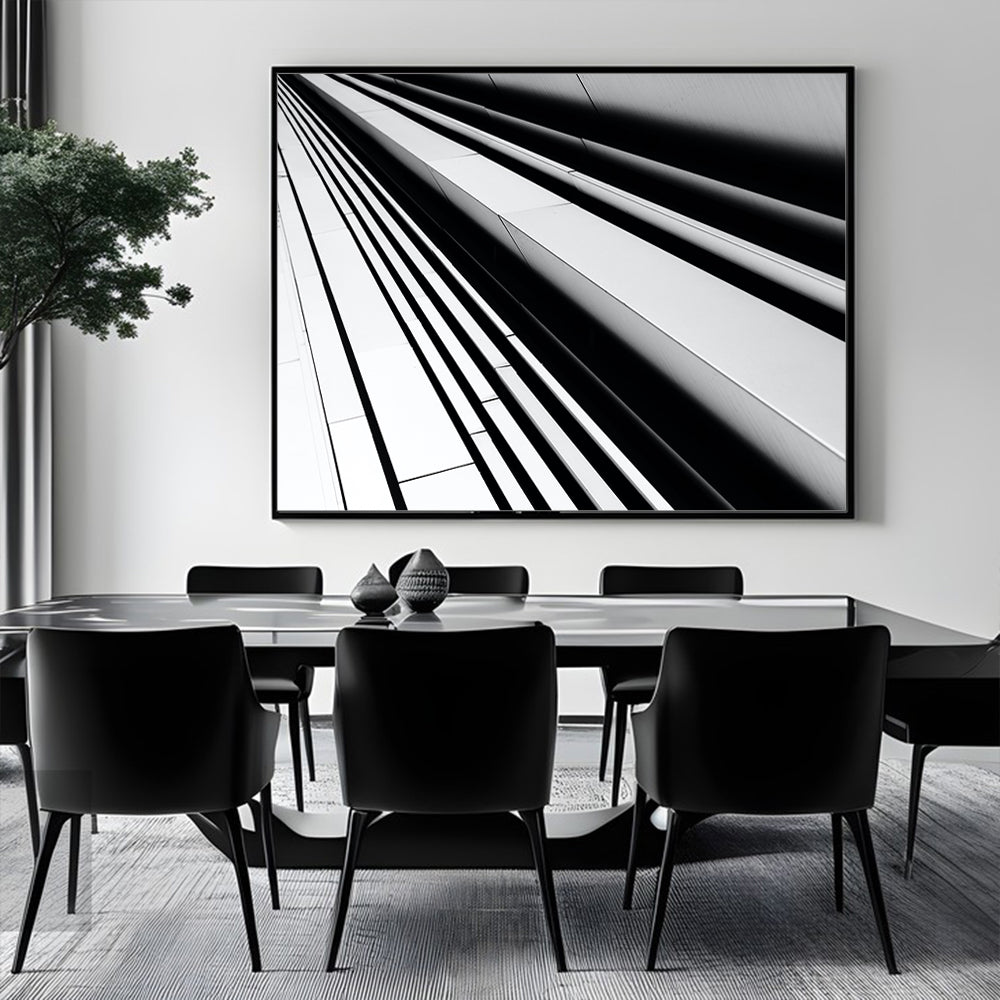 Abstract Linear Canvas Wall Art
