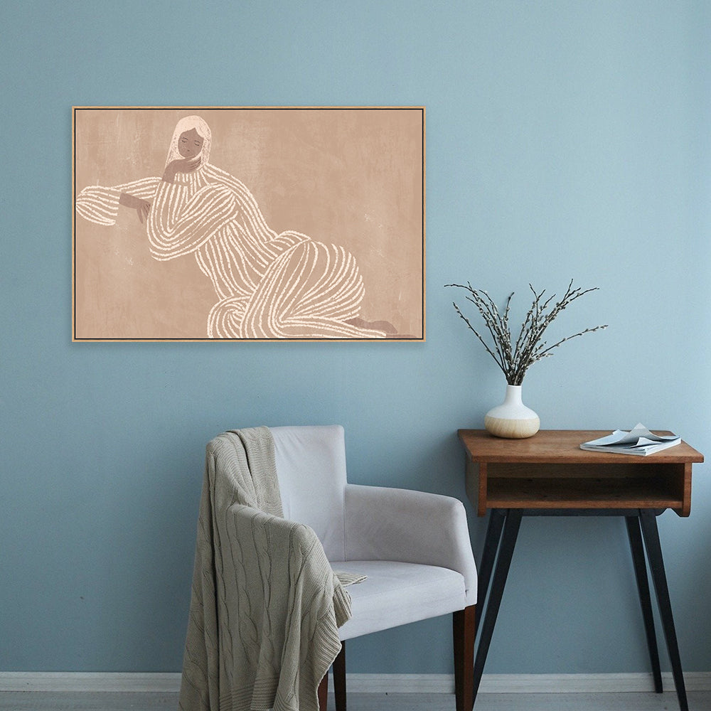 Harmonic Lines: Elegant Modern Canvas Wall Art