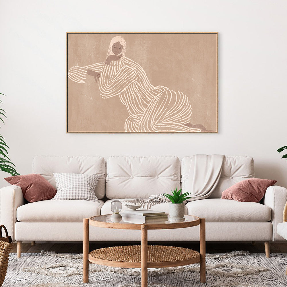 Harmonic Lines: Elegant Modern Canvas Wall Art