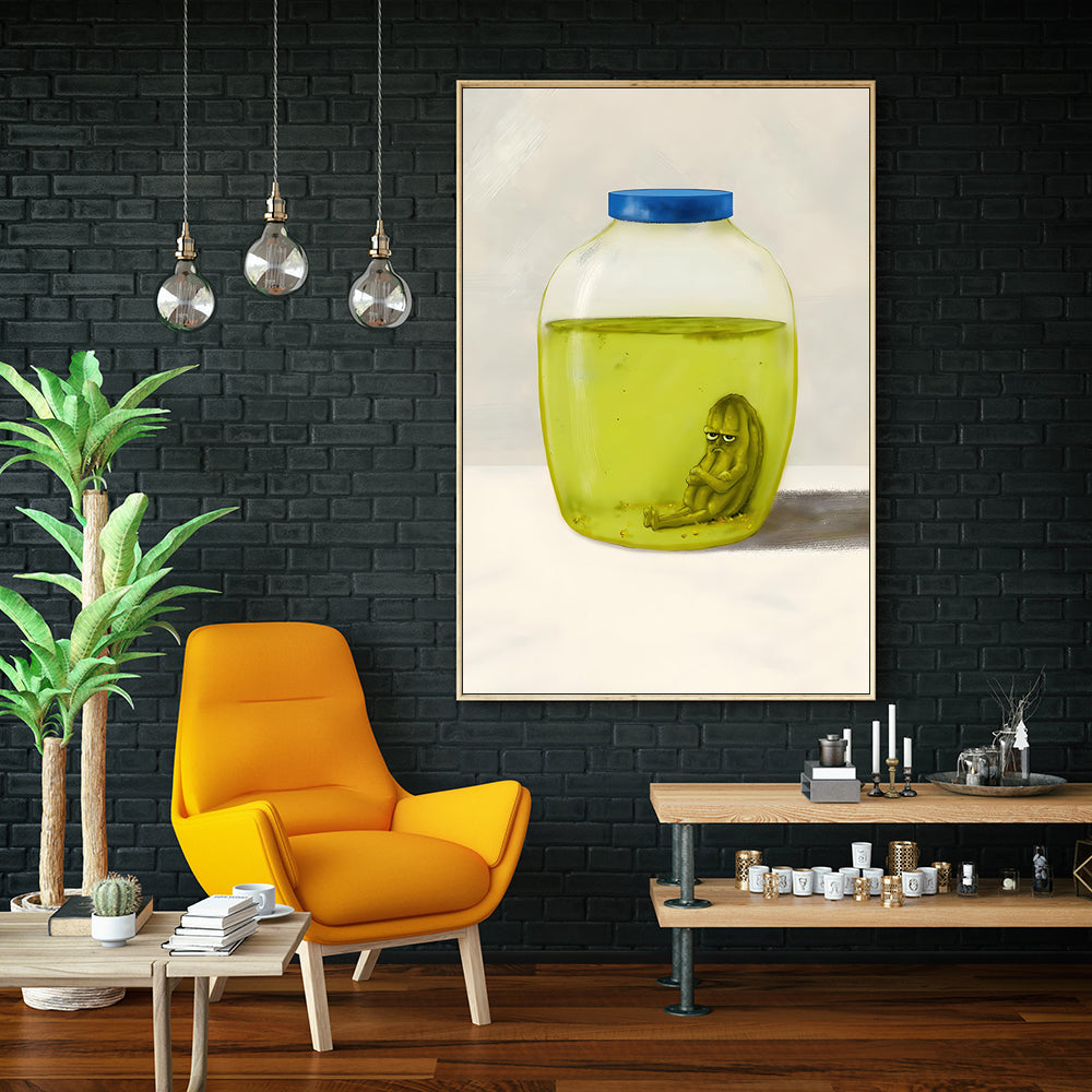 Pickled Emotions Funny & Thought-Provoking Canvas Wall Art
