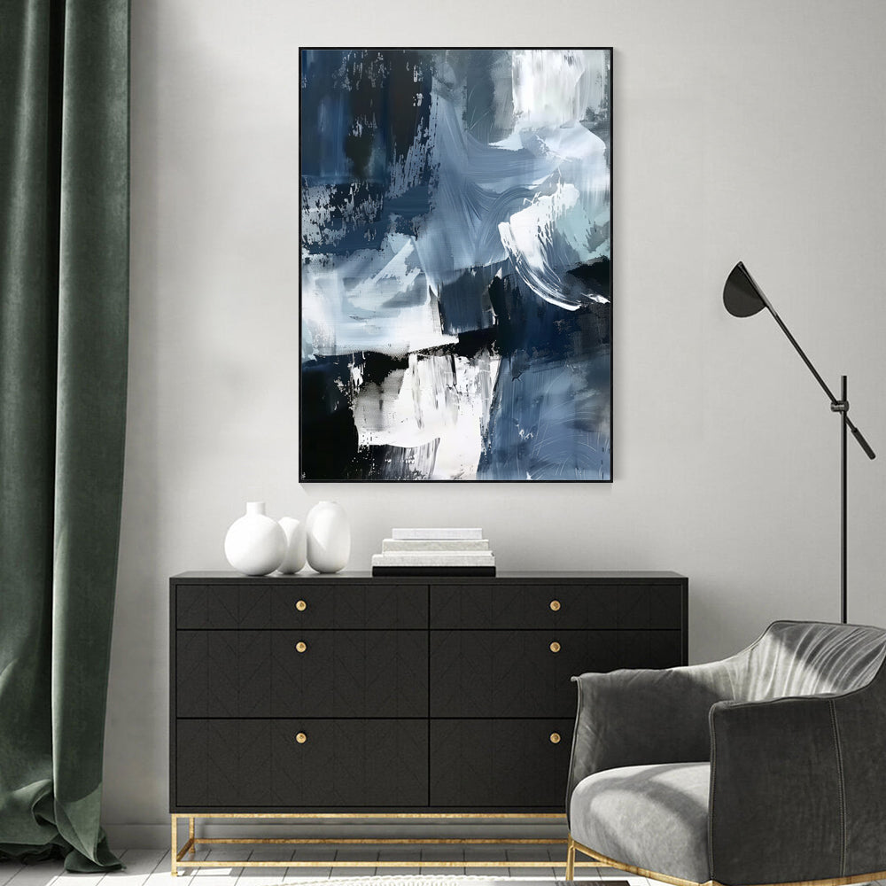 Modern Blue Canvas Wall Art