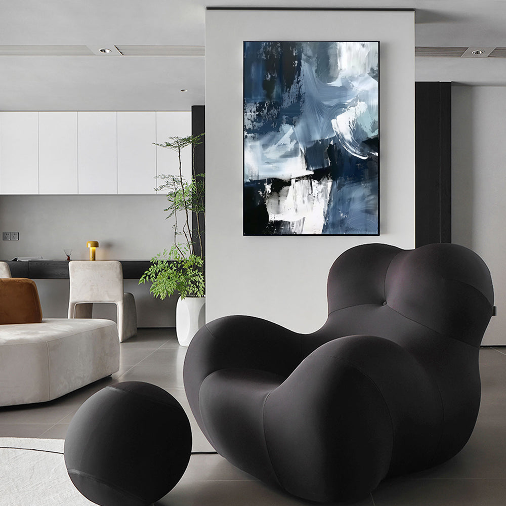 Modern Blue Canvas Wall Art