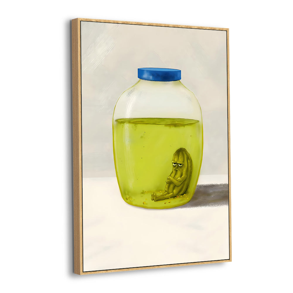 Pickled Emotions Funny & Thought-Provoking Canvas Wall Art