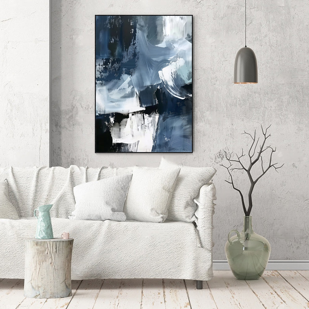 Modern Blue Canvas Wall Art