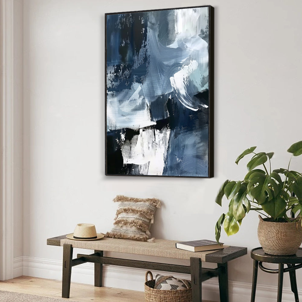 Modern Blue Canvas Wall Art