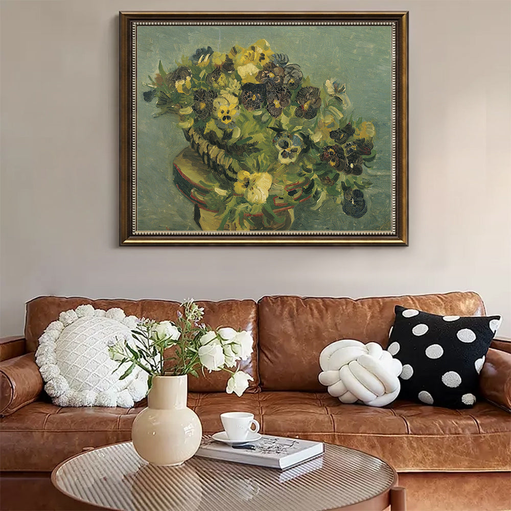 Basket Of Pansies By Vincent Van Gogh