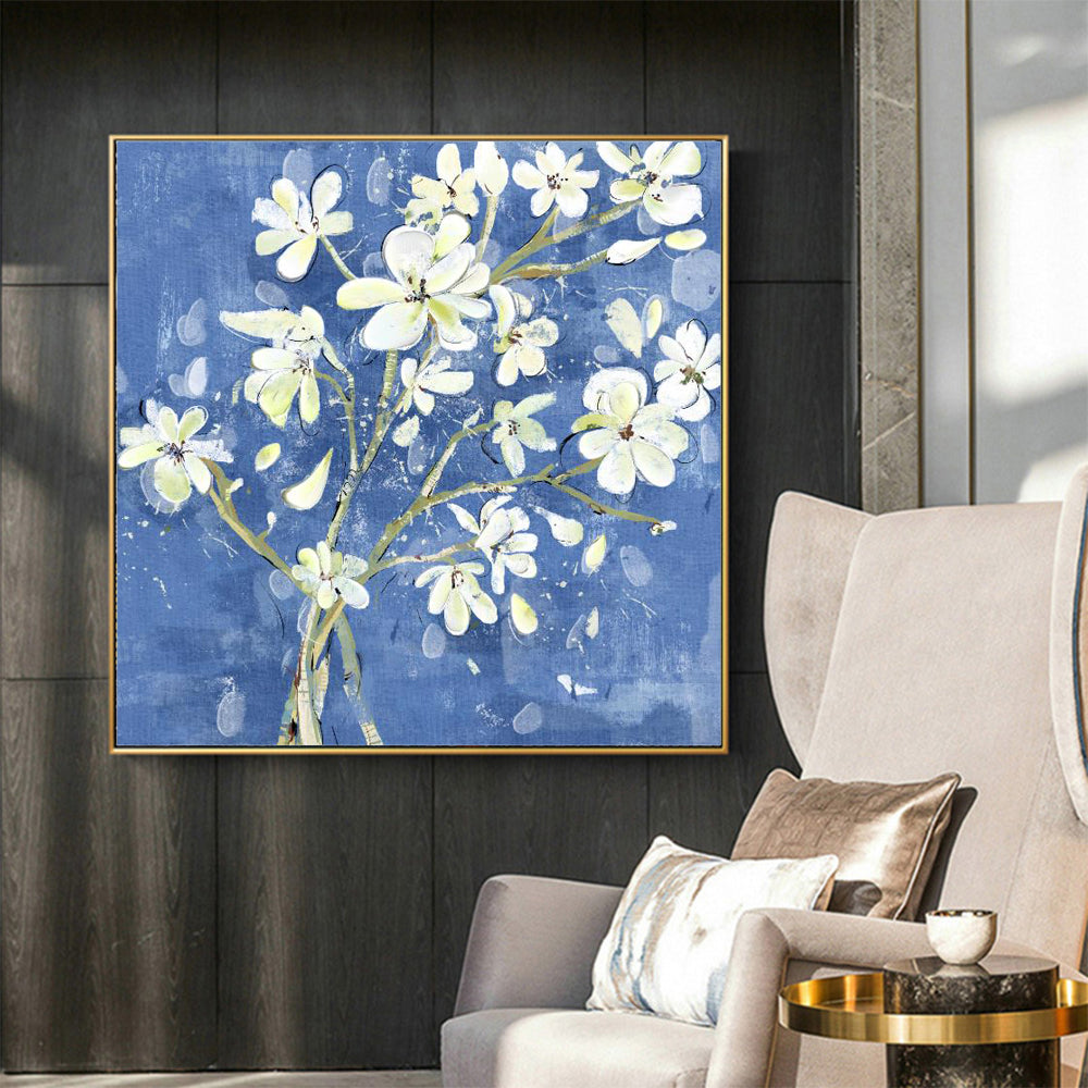 Midnight Blossom Canvas Wall Art