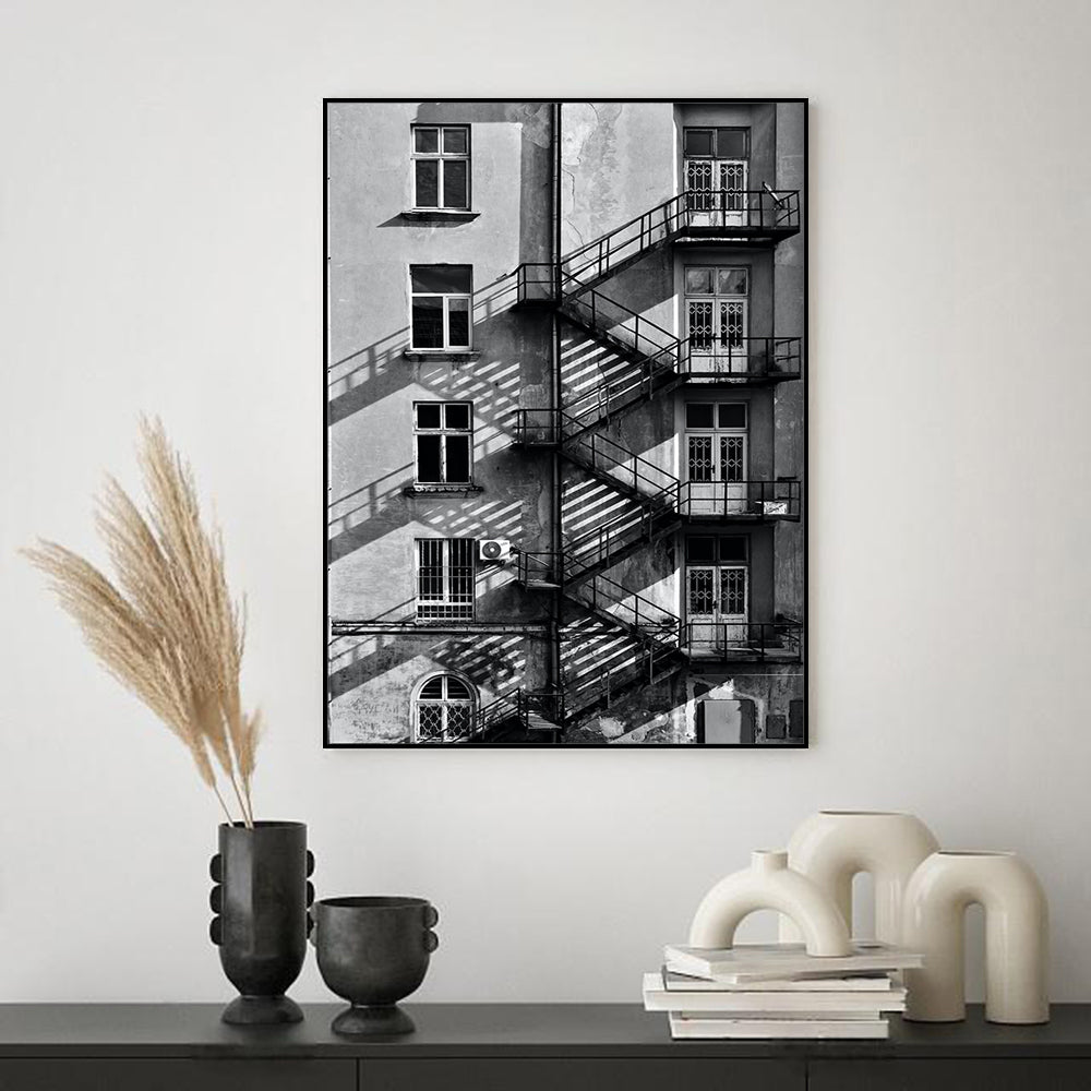 Urban Staircase Canvas Wall Art
