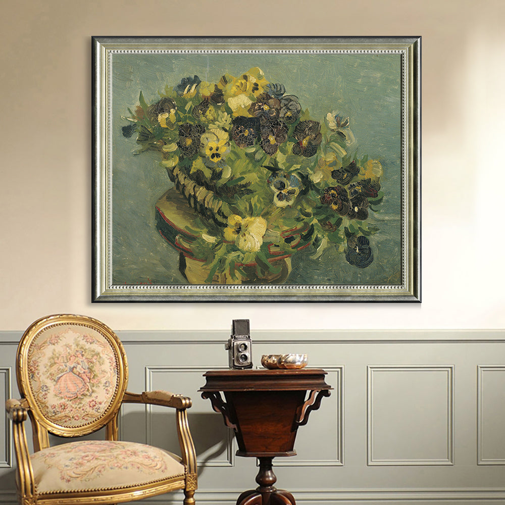 Basket Of Pansies By Vincent Van Gogh