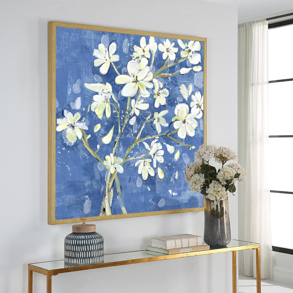 Midnight Blossom Canvas Wall Art