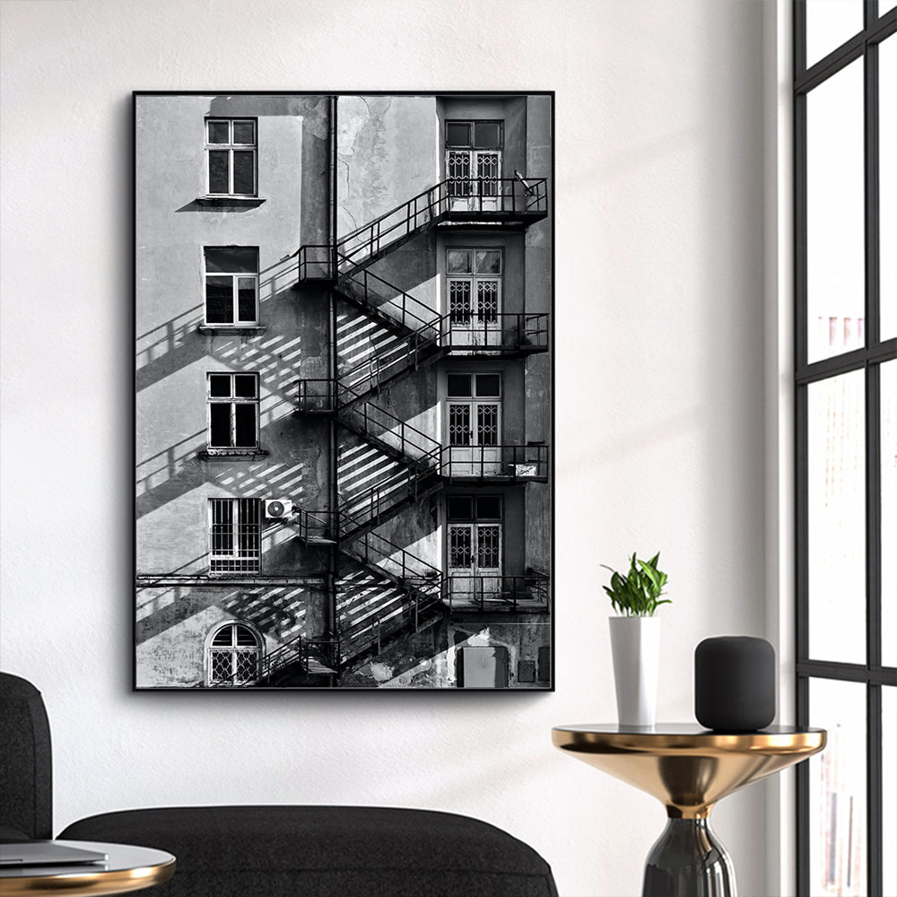 Urban Staircase Canvas Wall Art