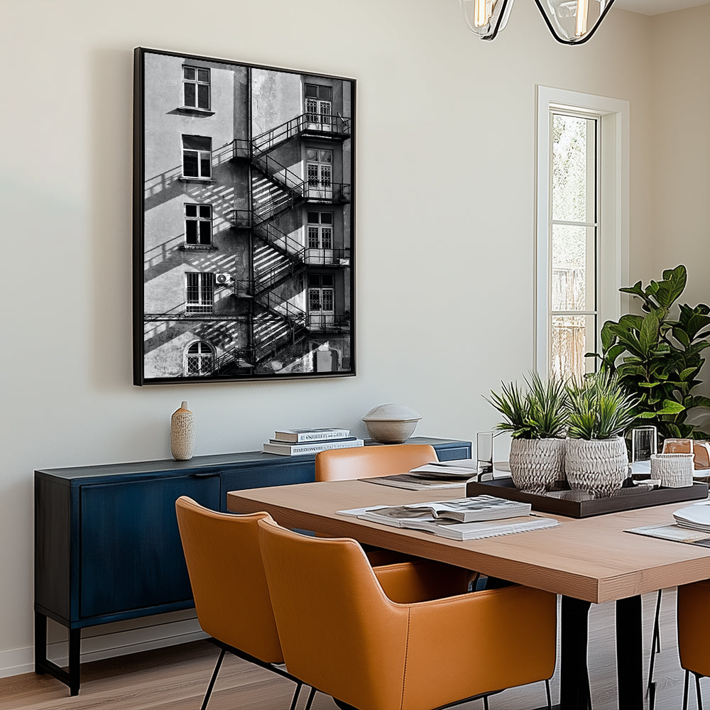 Urban Staircase Canvas Wall Art