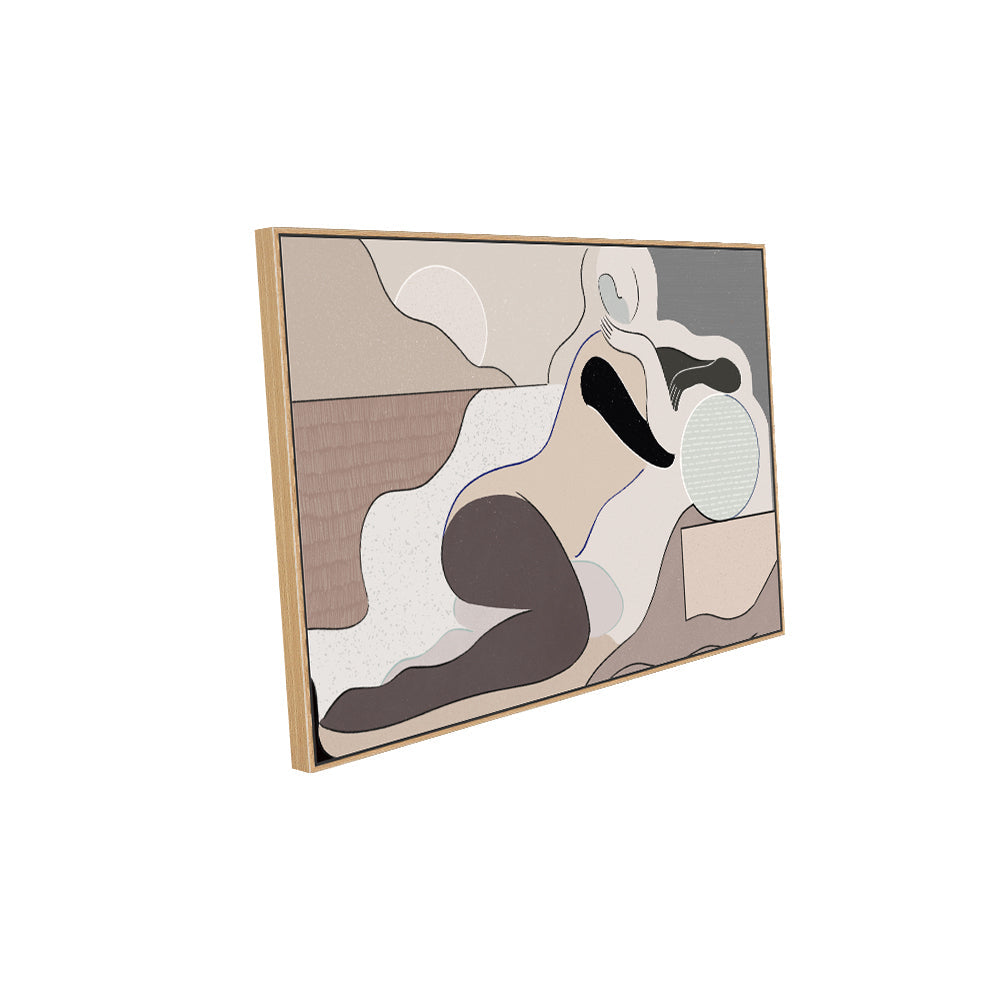 Fluid Rest: Contemporary Artistic Canvas Wall Art