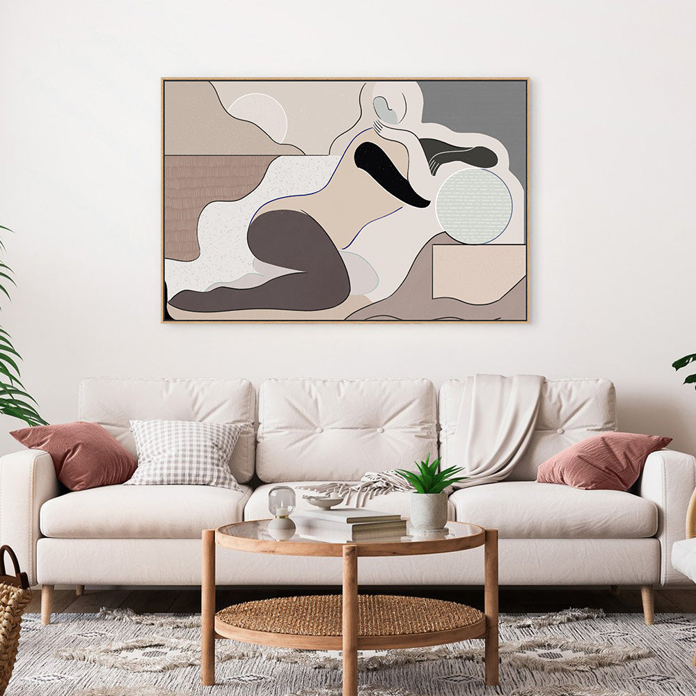 Fluid Rest: Contemporary Artistic Canvas Wall Art