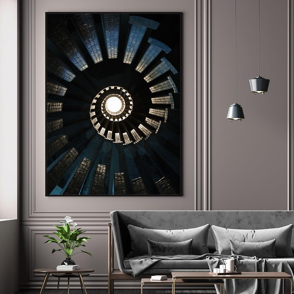 Captivating Spiral Illusion Canvas Wall Art