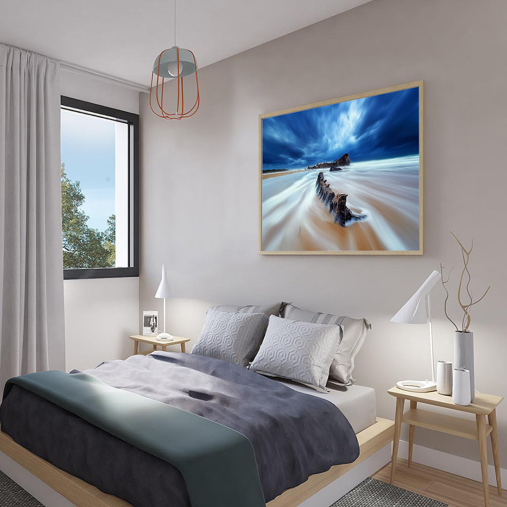 Stormy Seascape Canvas Wall Art – Dramatic Ocean Scene