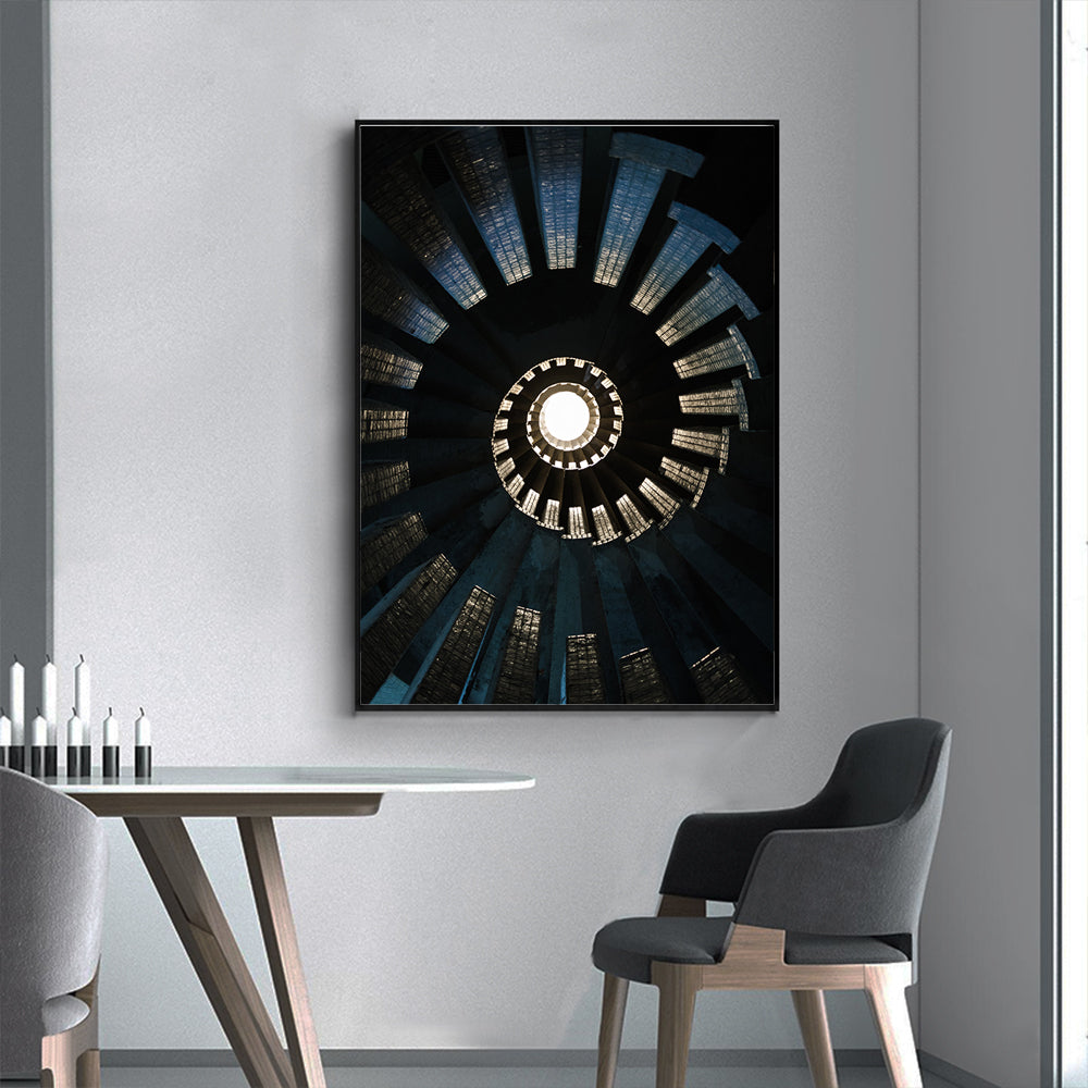 Captivating Spiral Illusion Canvas Wall Art