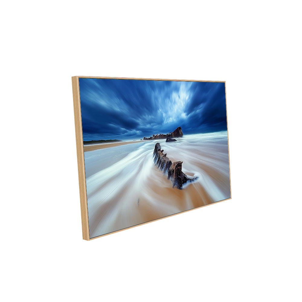 Stormy Seascape Canvas Wall Art – Dramatic Ocean Scene