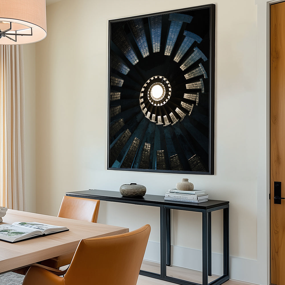Captivating Spiral Illusion Canvas Wall Art