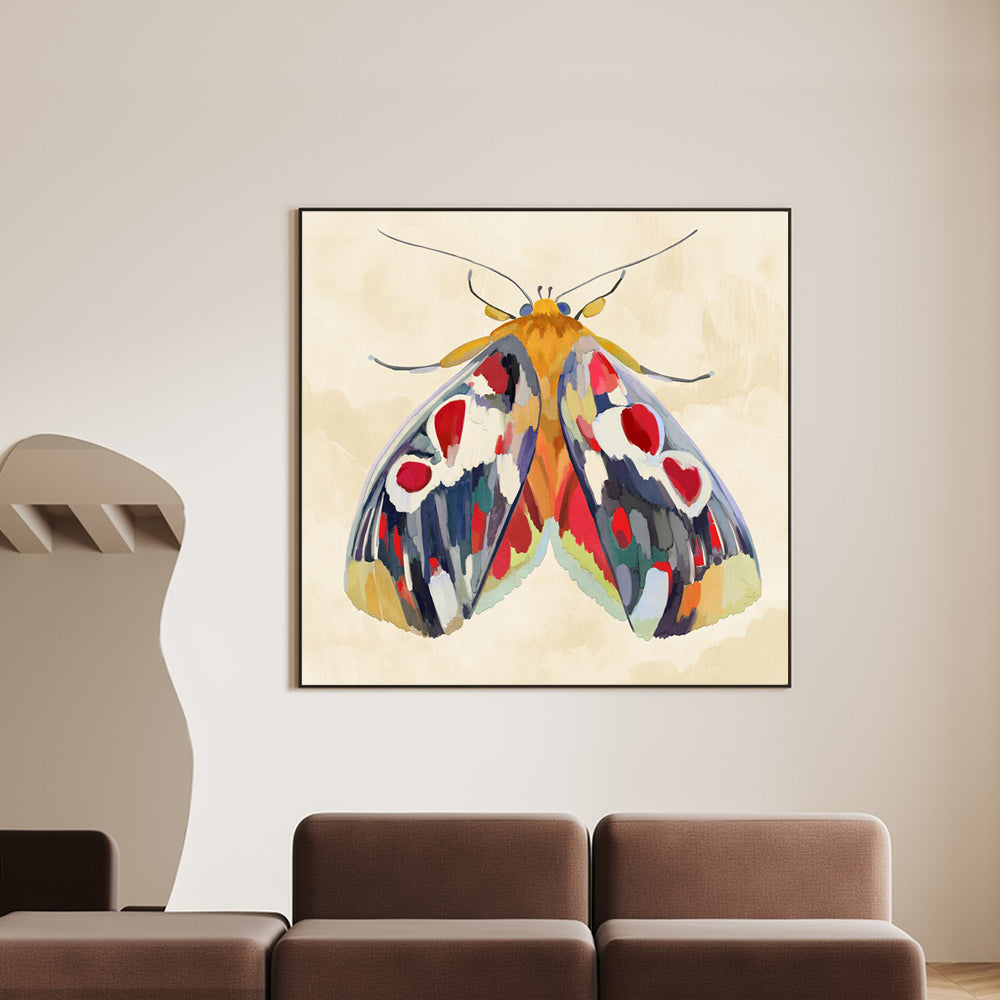 Vibrant Moth Canvas Wall Art