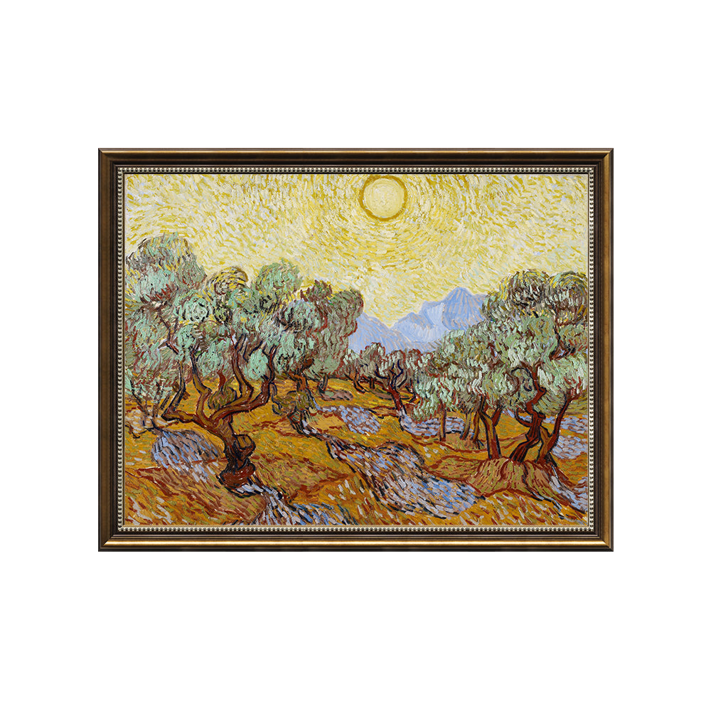 Olive Trees With The Alpilles In The Background By Vincent Van Gogh