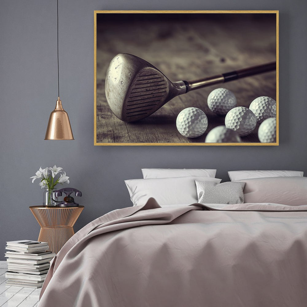 Vintage Golf Canvas Wall Art