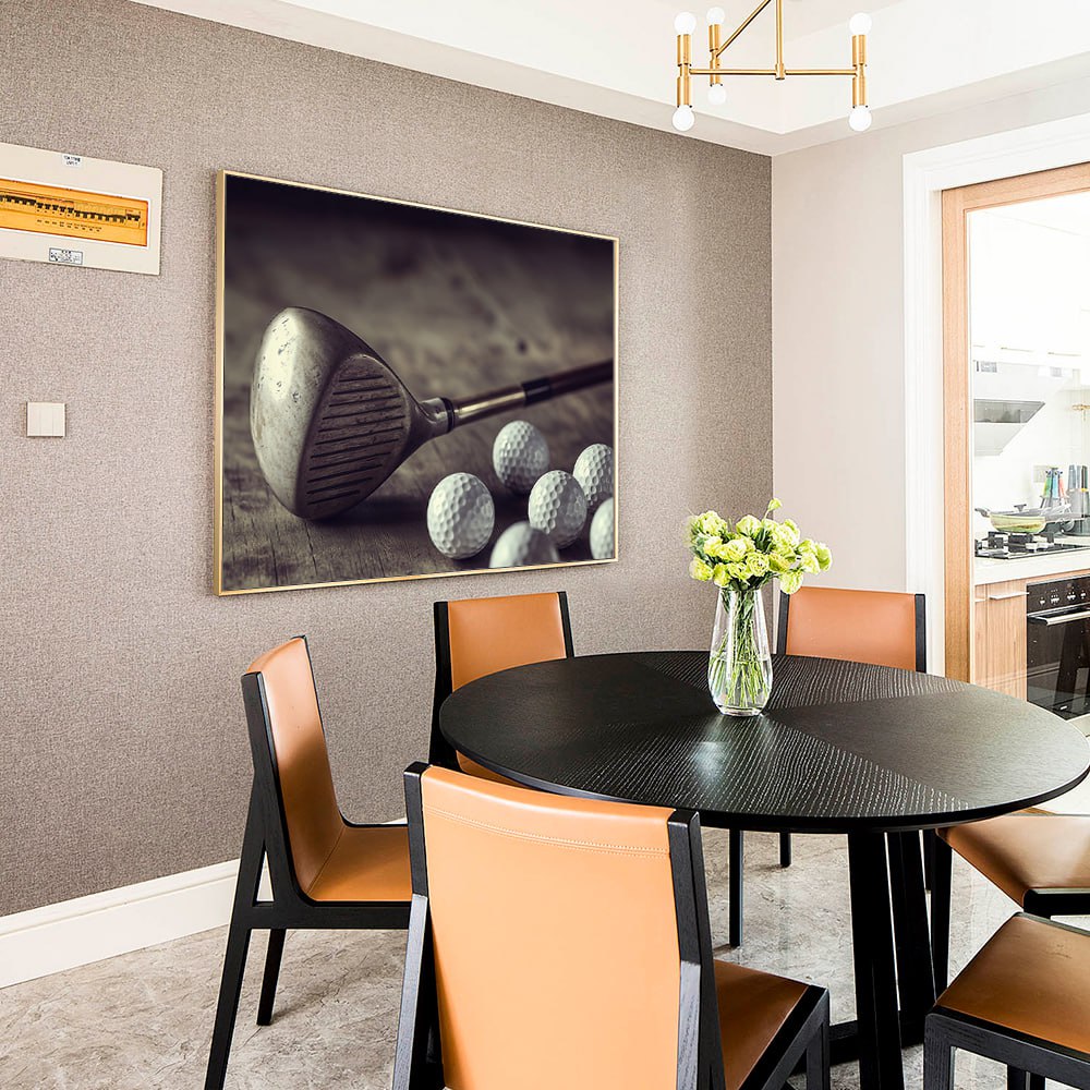 Vintage Golf Canvas Wall Art