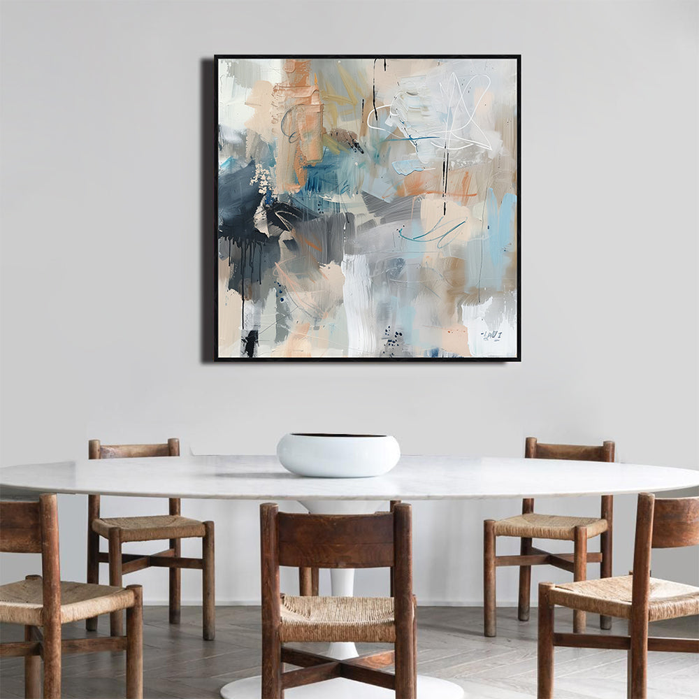 Expressionist Harmony: Modern Canvas Art