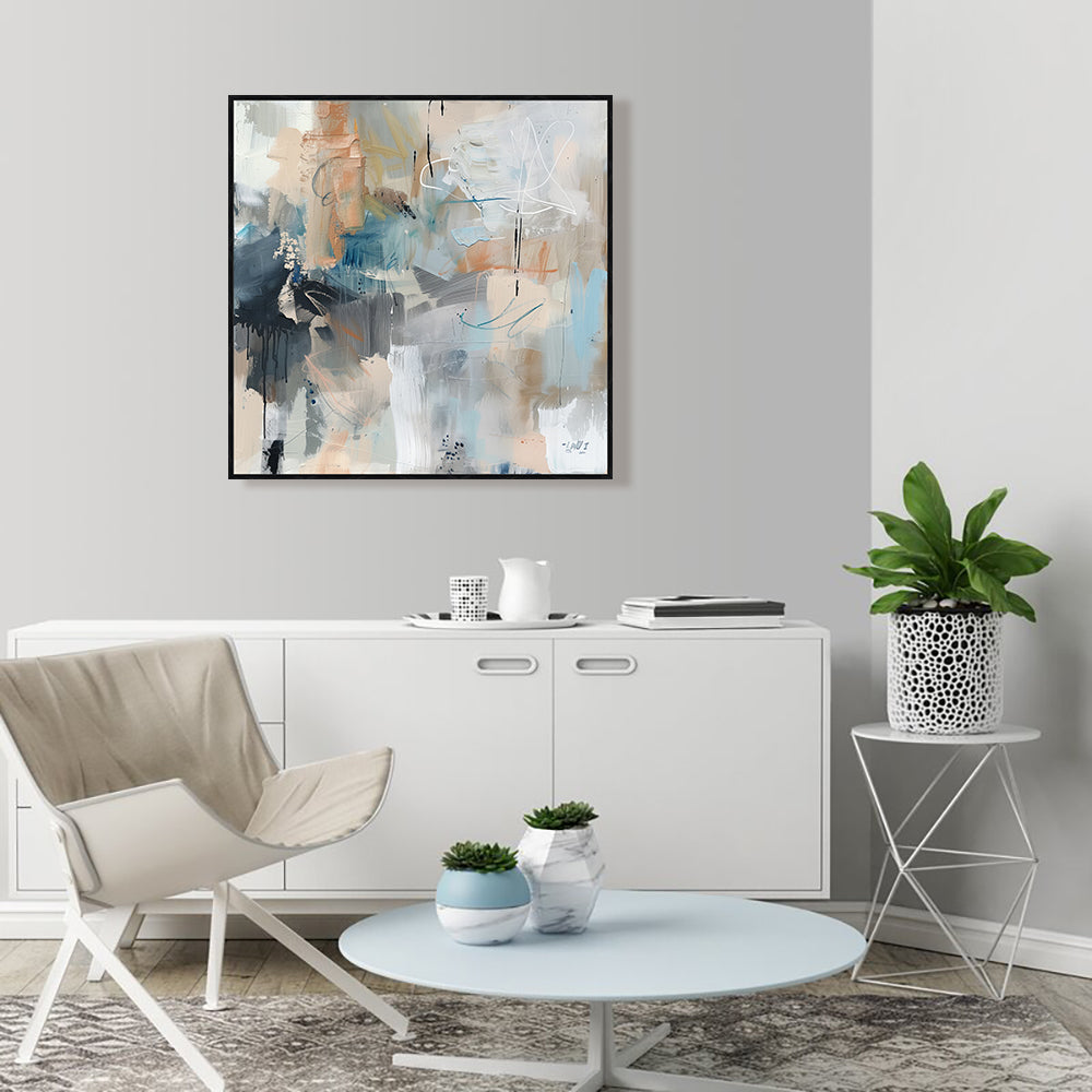 Expressionist Harmony: Modern Canvas Art