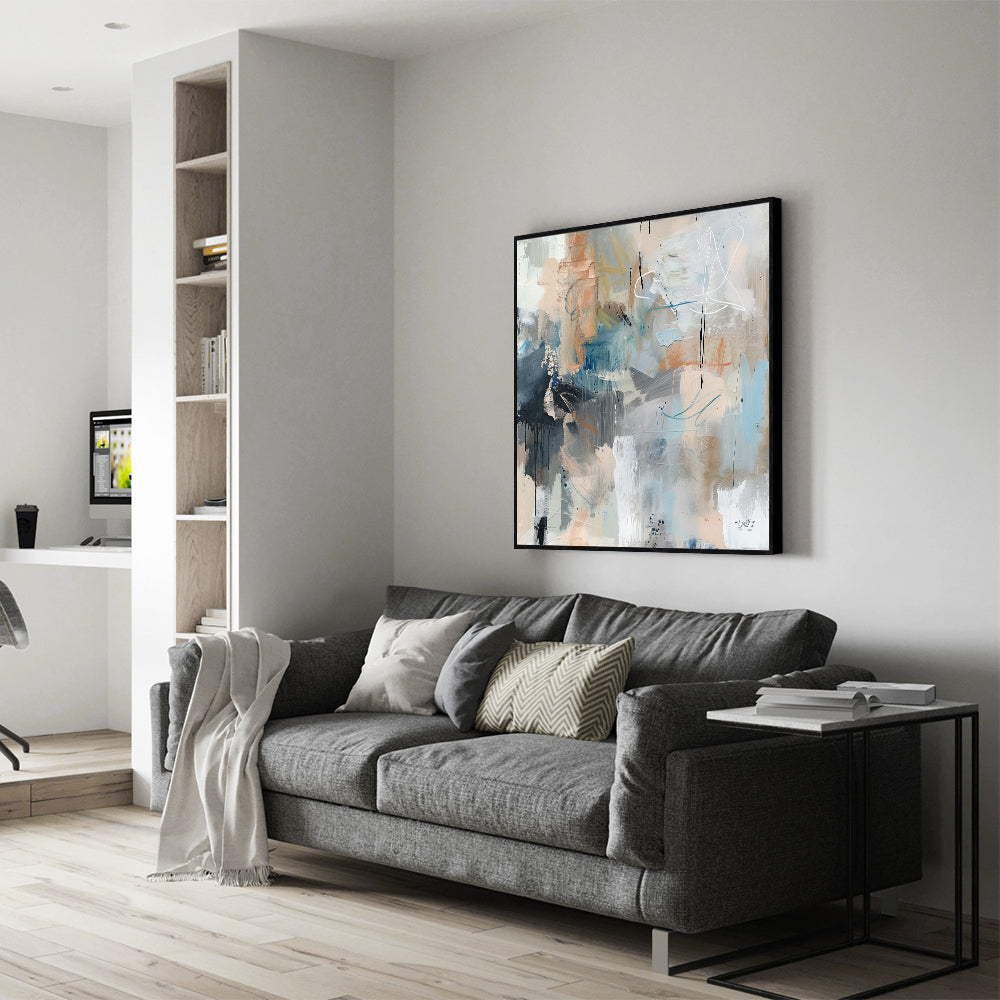 Expressionist Harmony: Modern Canvas Art