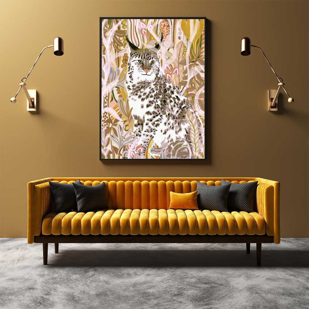 Nature-Inspired Wildlife Décor Lynx Canvas Wall Art