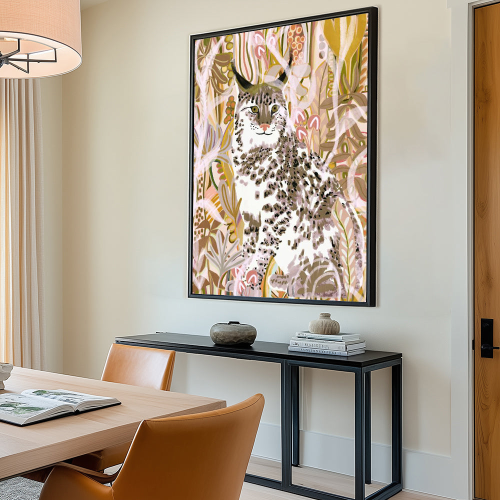 Nature-Inspired Wildlife Décor Lynx Canvas Wall Art