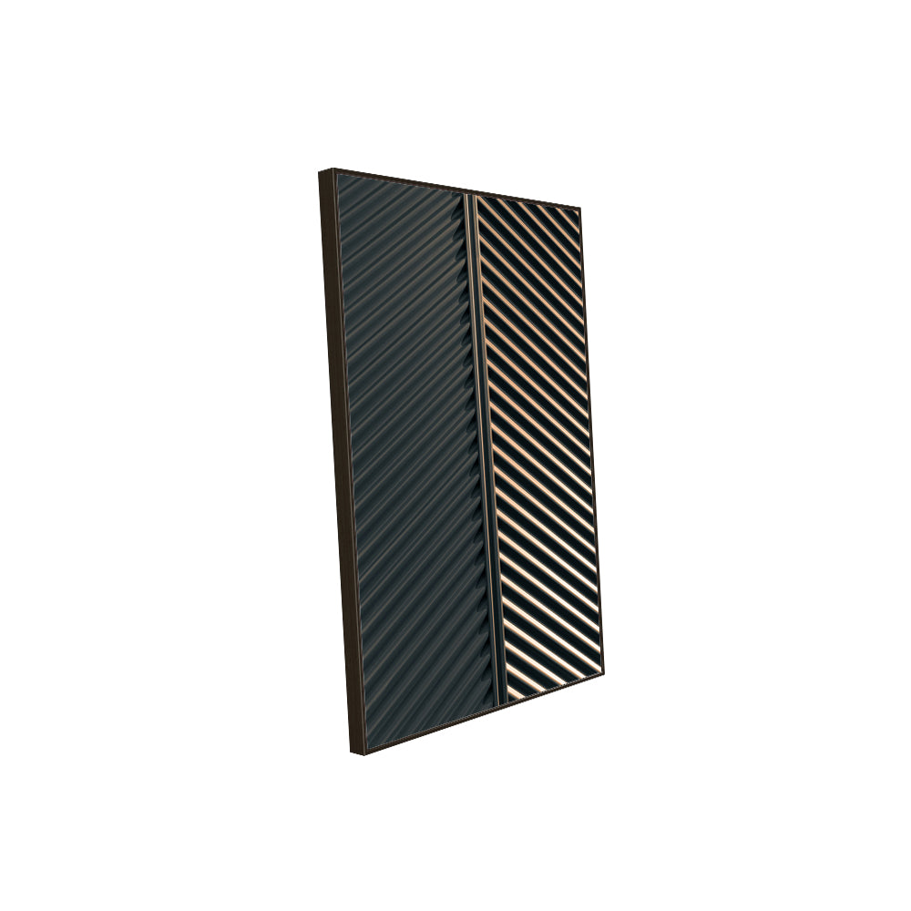 Textured Elegance: Metallic Gradient Canvas Wall Art