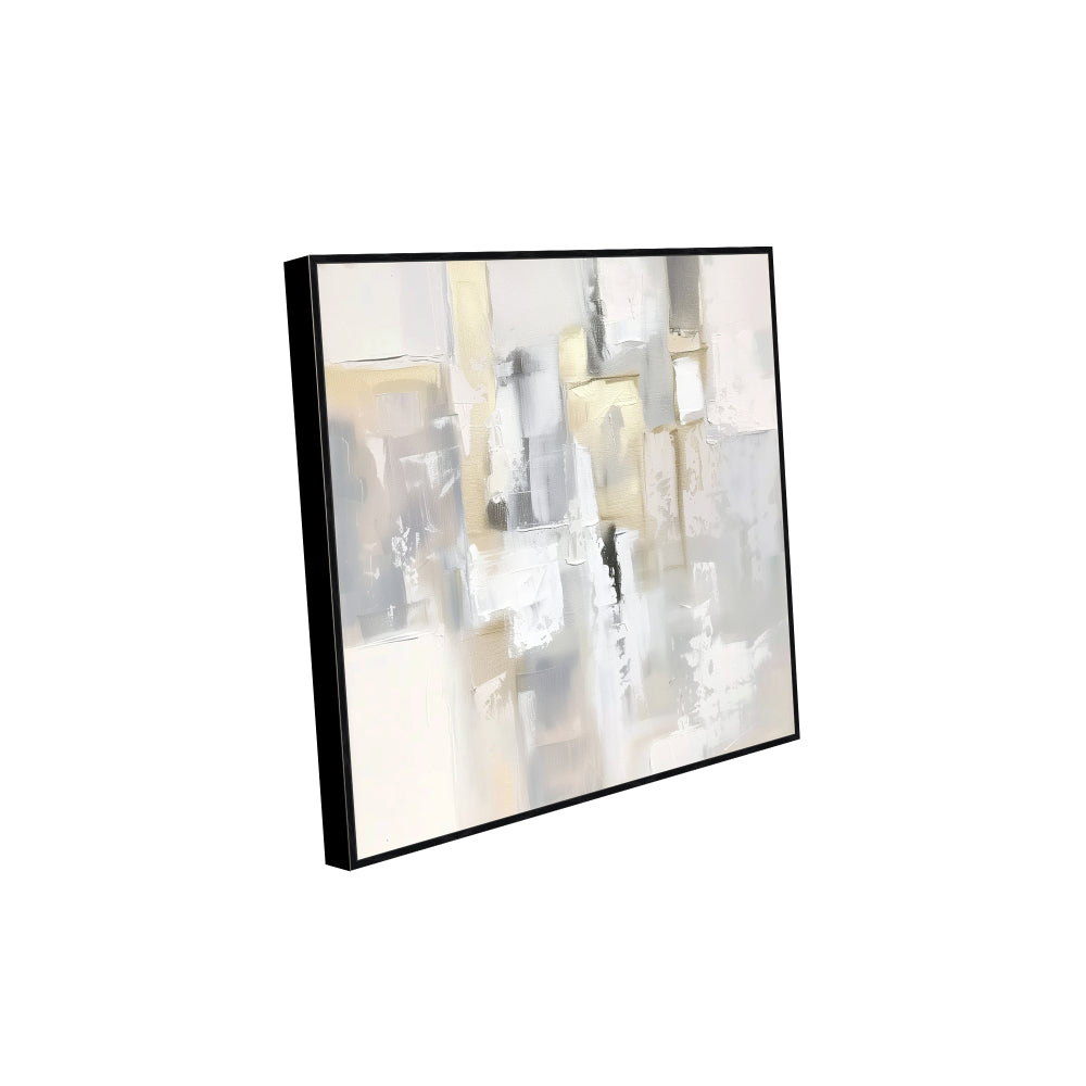 Serene Abstraction: Modern Neutral Canvas Artwork