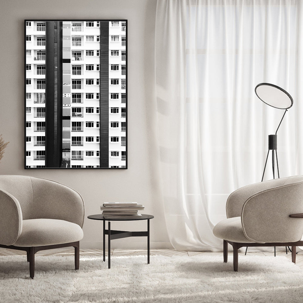 Modern Urban - Architectural Building Design Canvas Wall Art