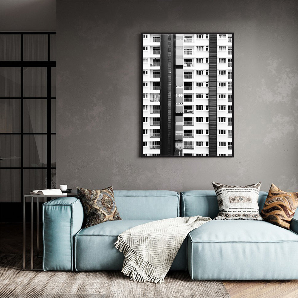 Modern Urban - Architectural Building Design Canvas Wall Art