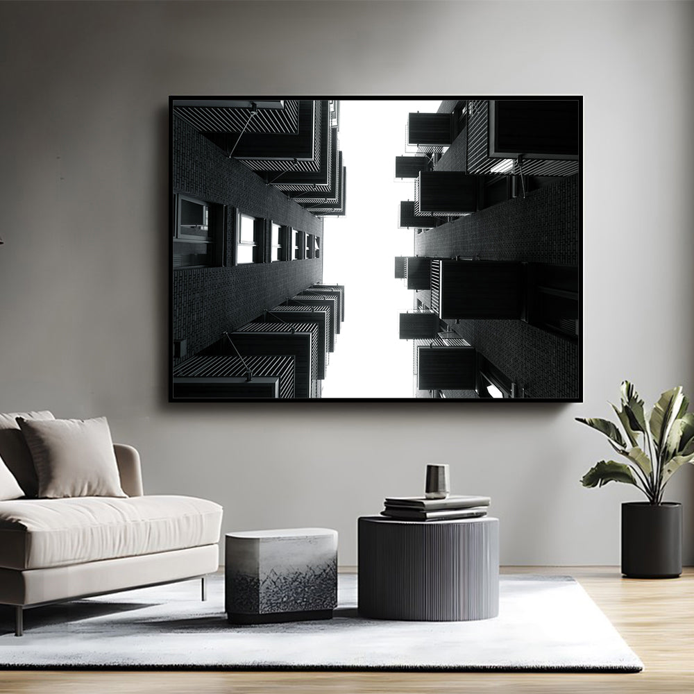 Urban Perspective: Modern Architectural Canvas Wall Art