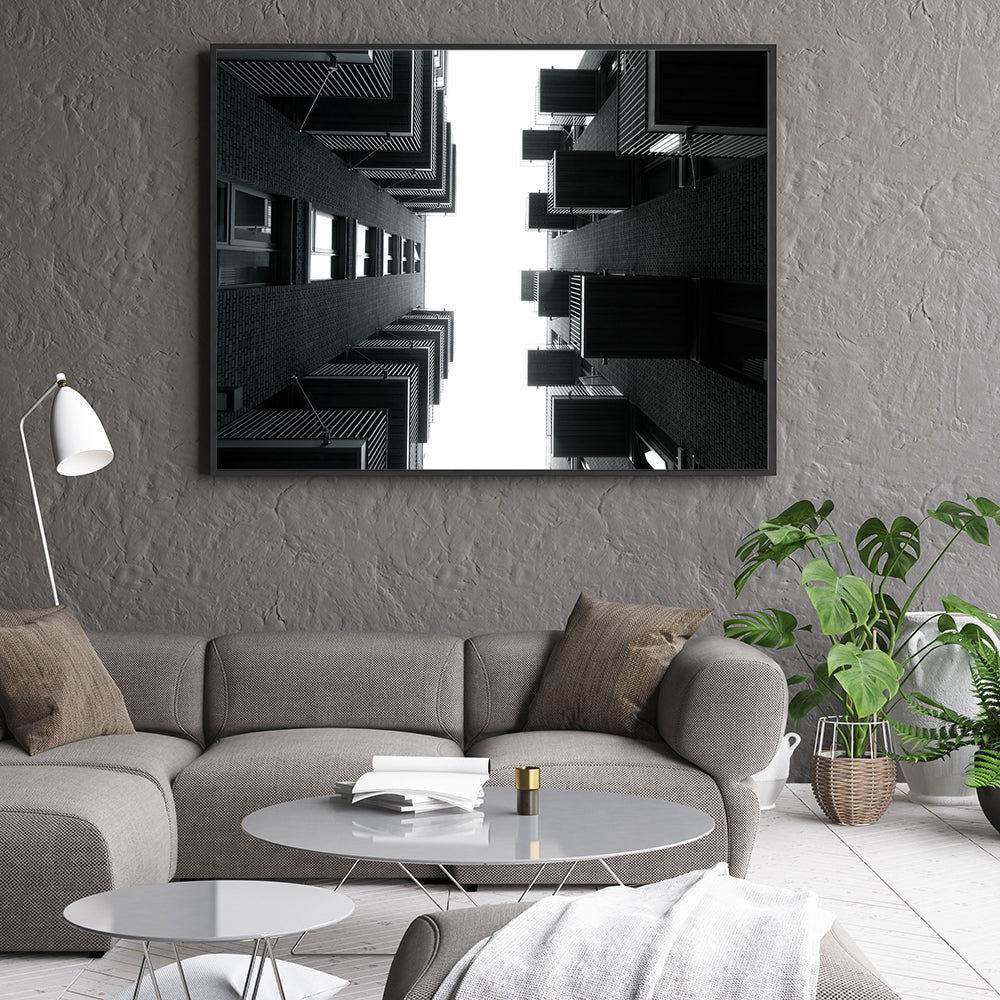 Urban Perspective: Modern Architectural Canvas Wall Art