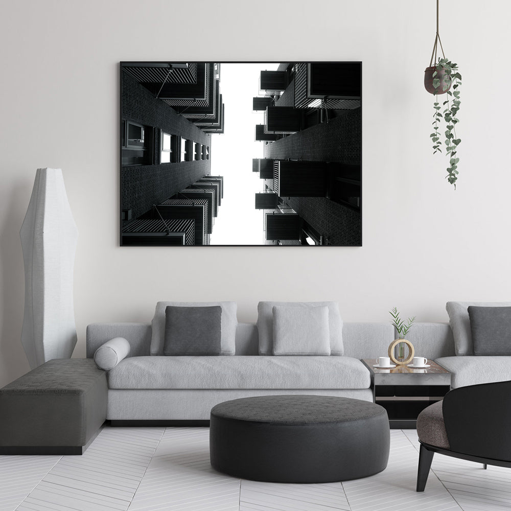 Urban Perspective: Modern Architectural Canvas Wall Art