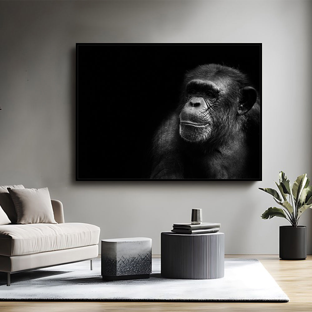 Gorilla Portrait - Majestic Wildlife Canvas Wall Art