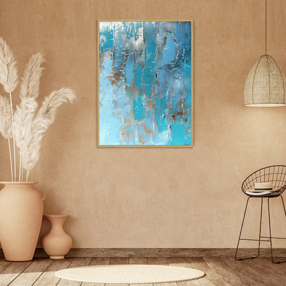 Ocean Reflections Blue Canvas Wall Art