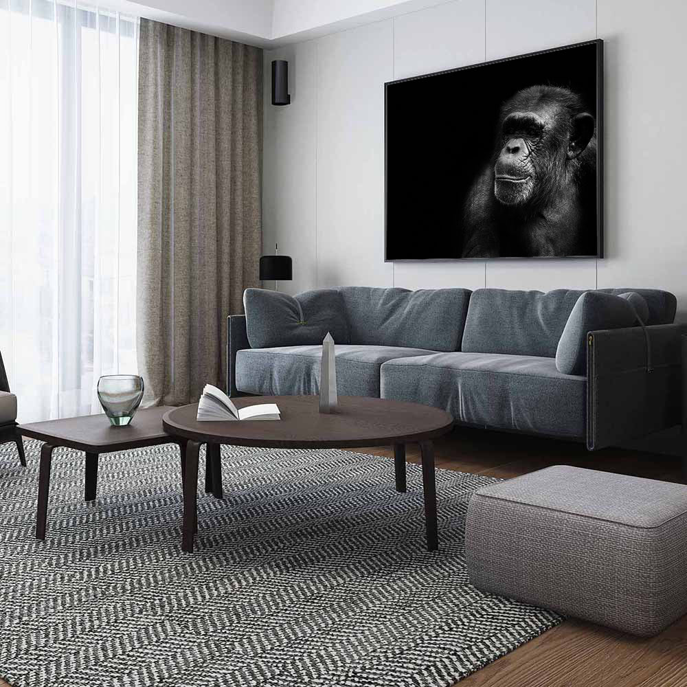 Gorilla Portrait - Majestic Wildlife Canvas Wall Art