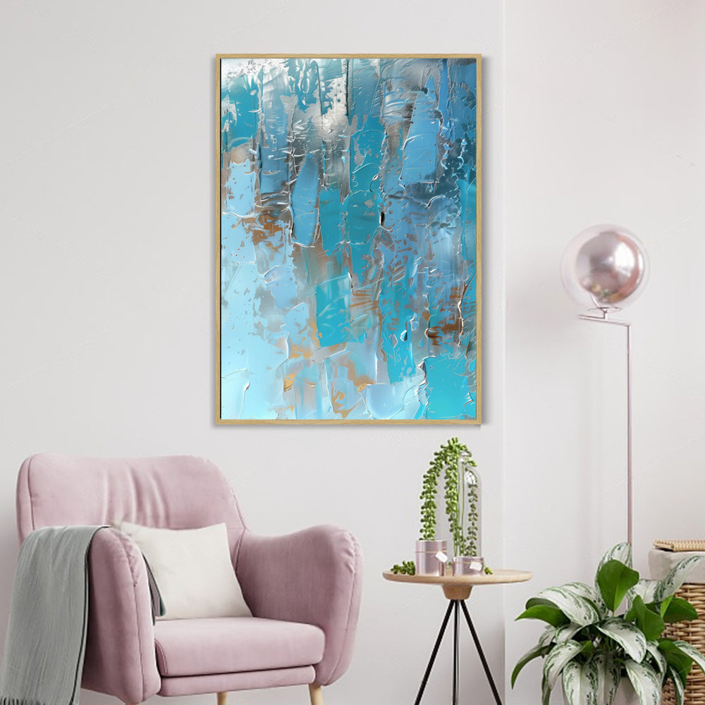 Ocean Reflections Blue Canvas Wall Art