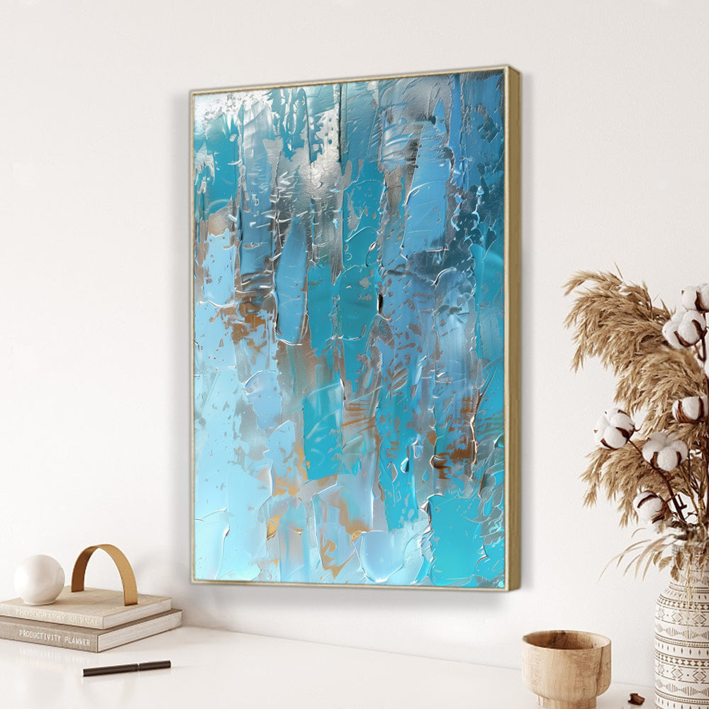Ocean Reflections Blue Canvas Wall Art