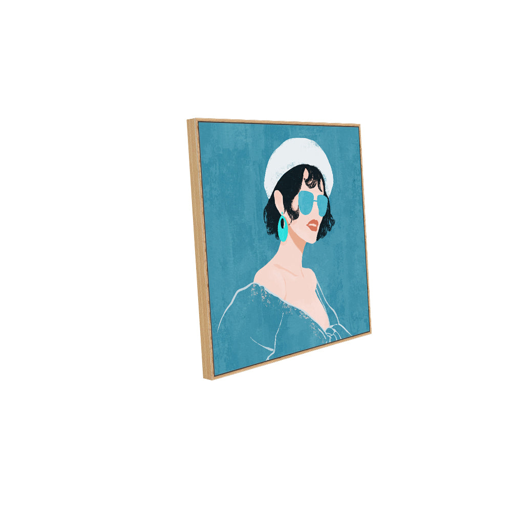 Chic and Stylish - Modern Portrait Canvas Wall Art