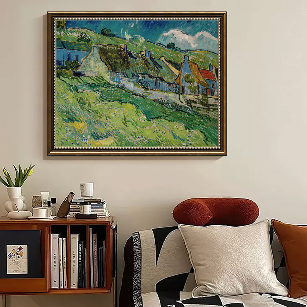 Thatched Cottages And Houses By Vincent Van Gogh