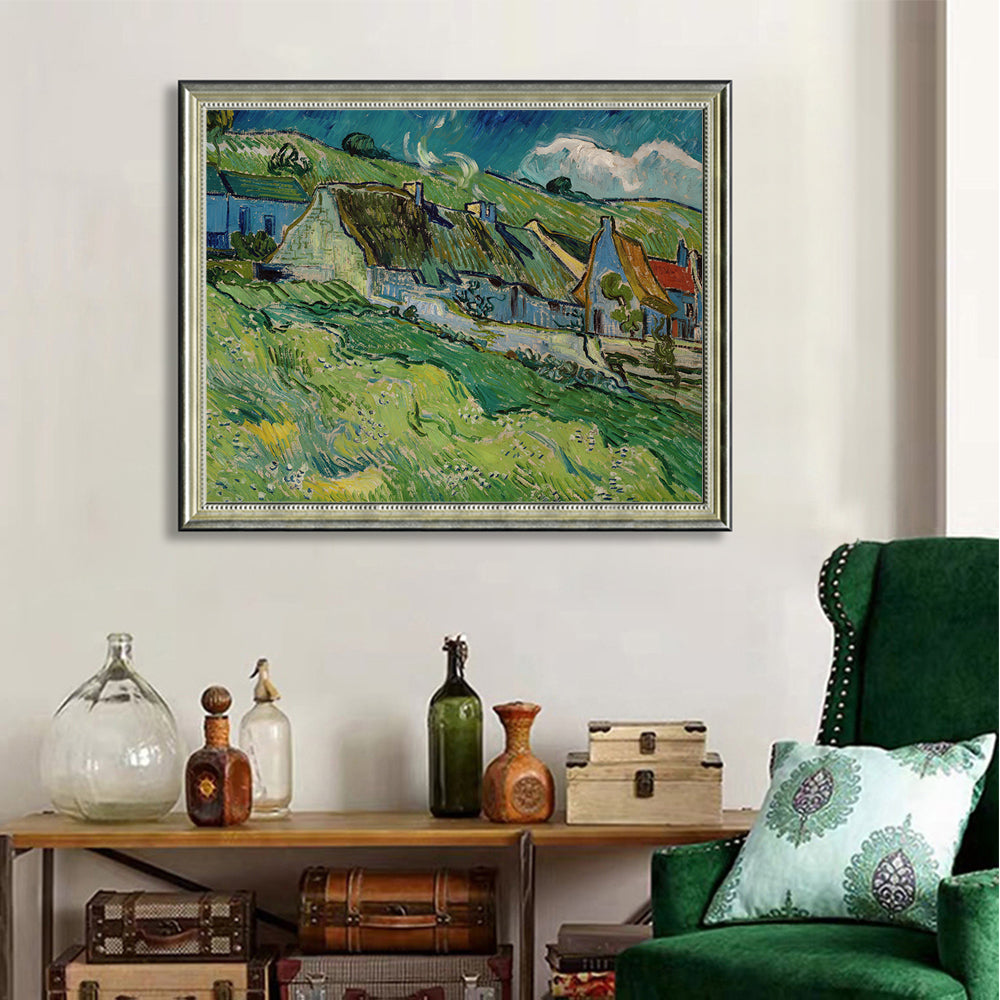 Thatched Cottages And Houses By Vincent Van Gogh