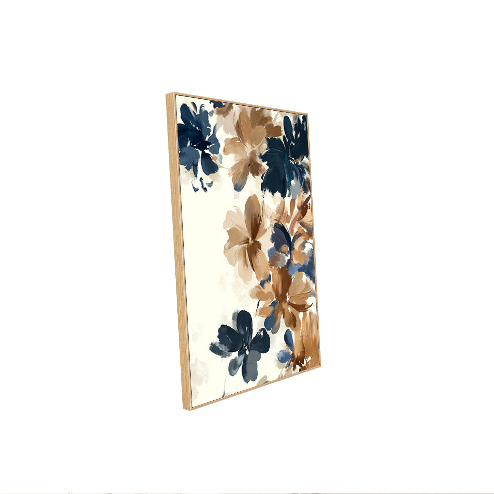 Indigo Bloom Canvas Wall Art