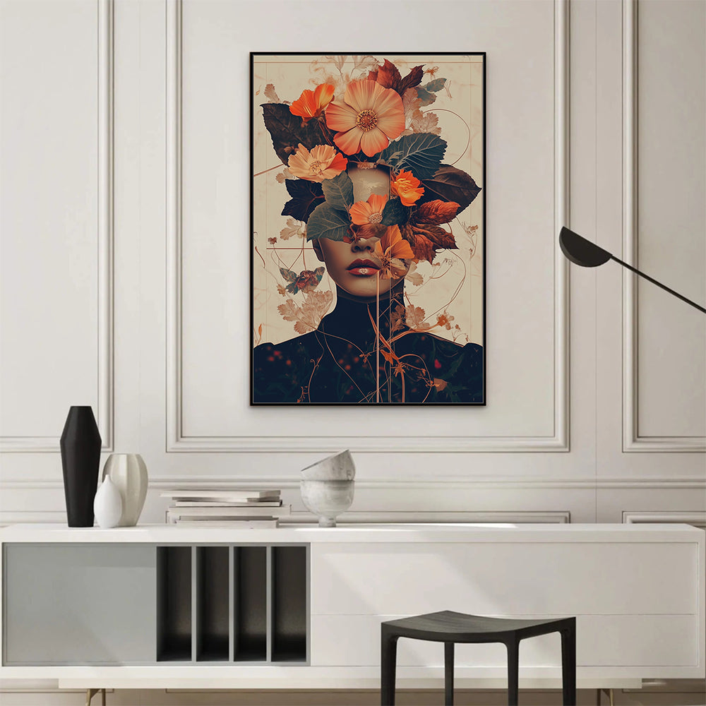Mystic Botanica: Vintage-Inspired Canvas Art